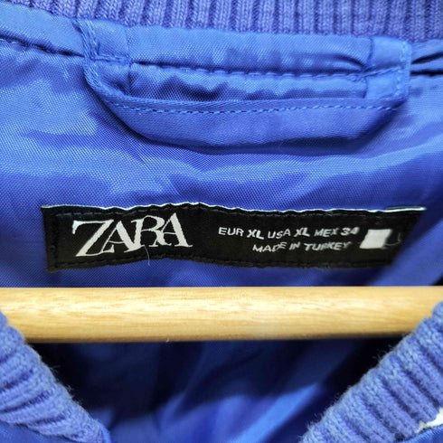 ザラ ZARA SHINJUKU NEON LIGHTS サテンスカジャン メンズ import:XL